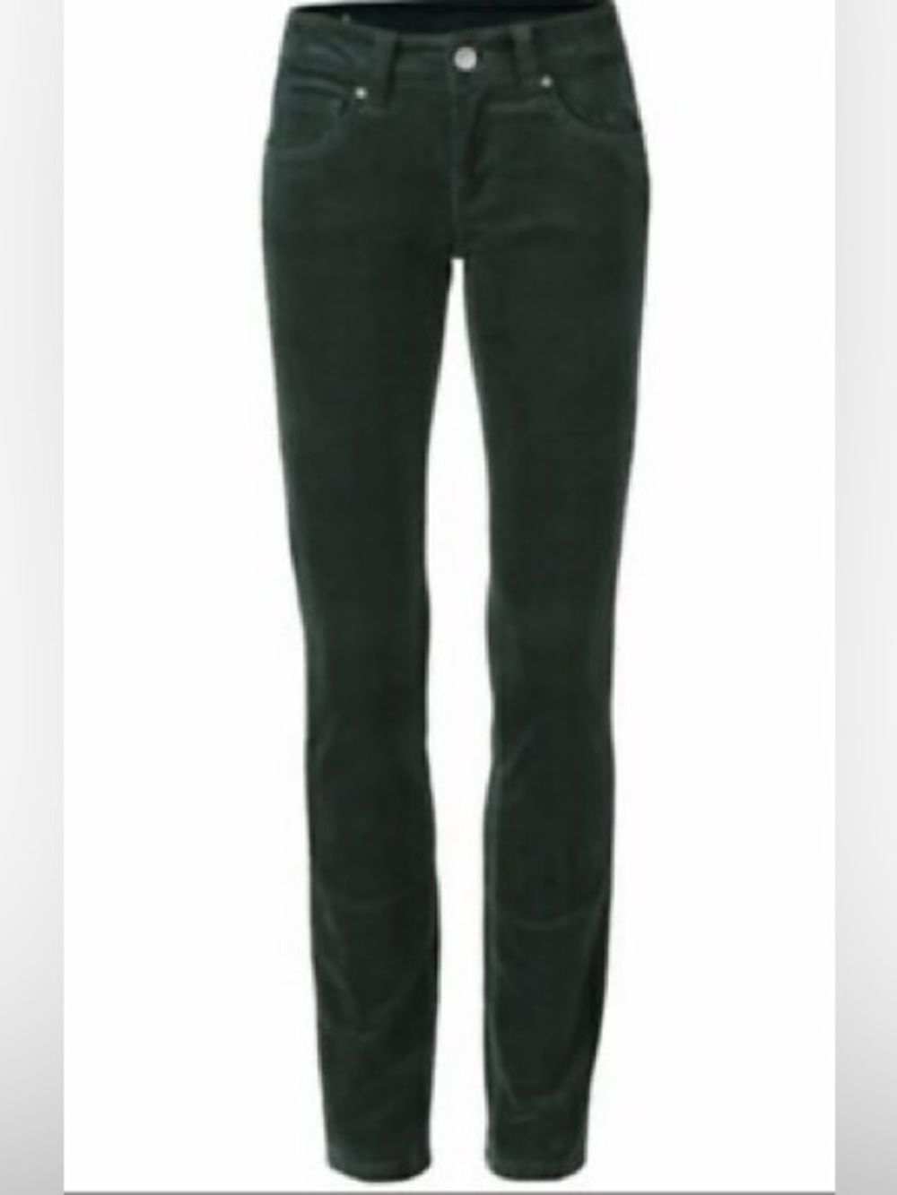 CAbi Corduroy Skinny Jeans in Dark Green Sz 12